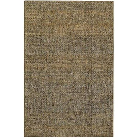 Oriental Weavers 10 x 13 ft. 2 in. Rectangle Atlas Area Rug, Green and Gold A8048P305400ST